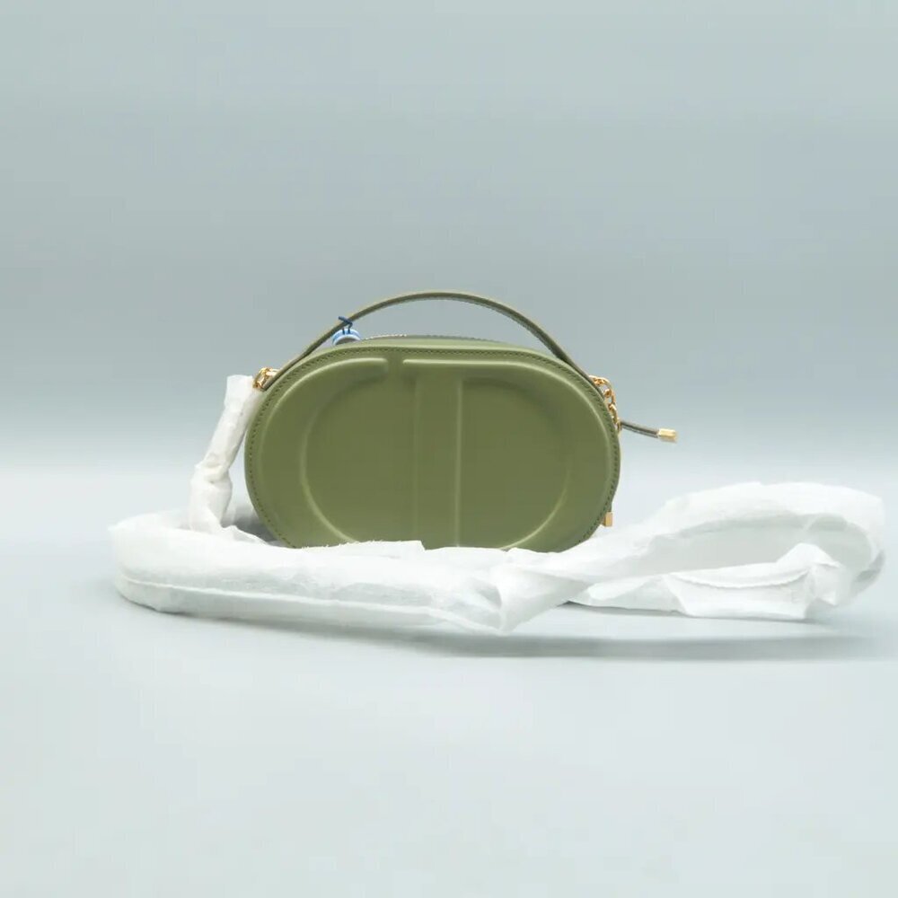 100% Authentic Dior CD Signature Green Leather Shoulder Bag 1915-08824 - Picture 2 of 12